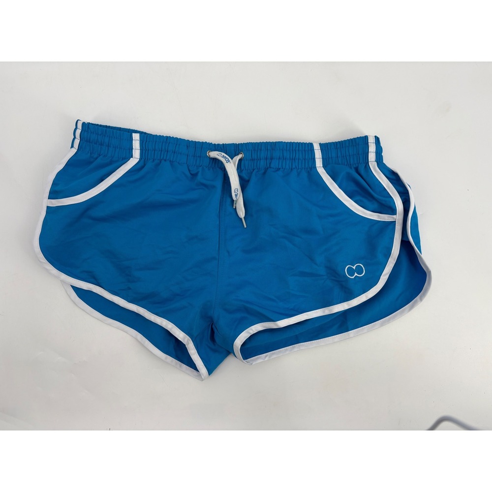 2eros Australian Lifestyle Blue Swim Shorts Trunks XL 36-37 Retro Dolphin Hem